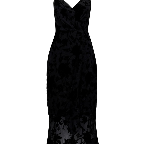 Evernew velvet burnout wrap dress - Picture 2 of 6